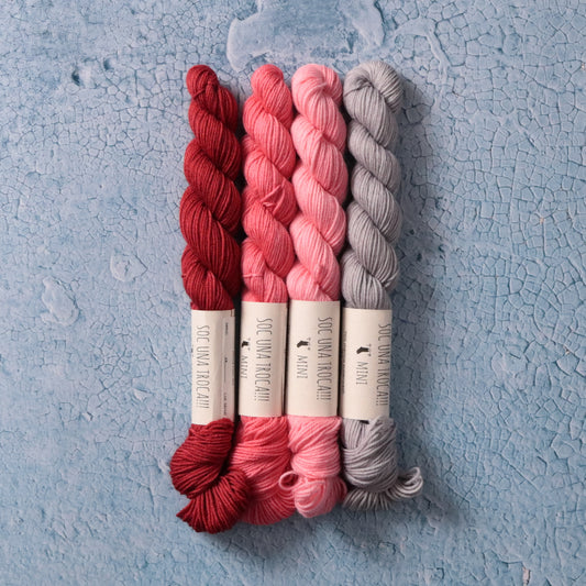 Reds and pinks and silver