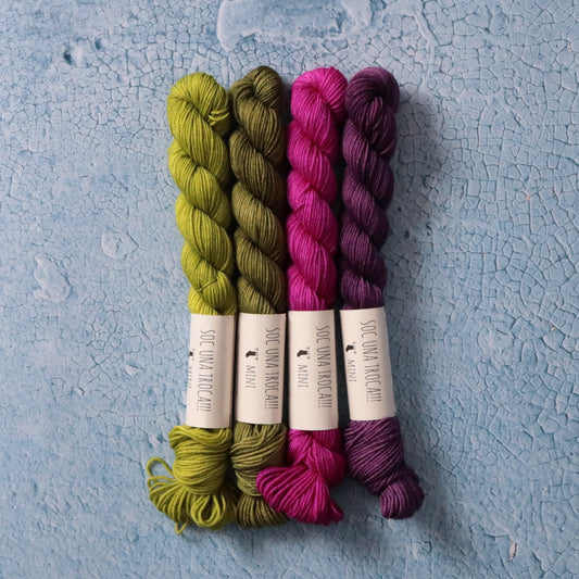 Wedding fern and electric purple